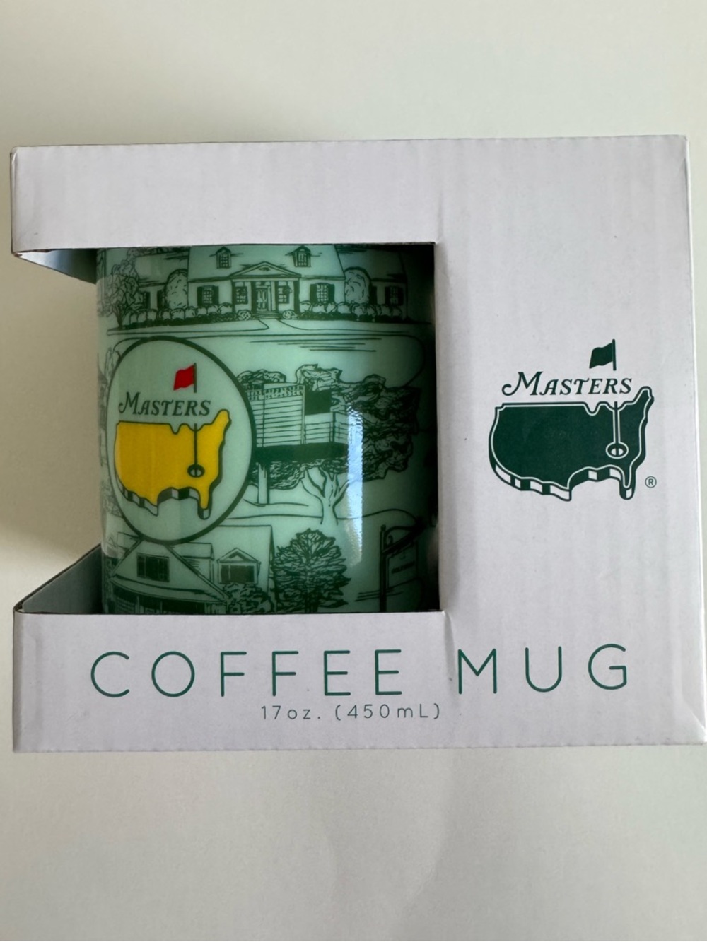 Masters 2026 Coffee Mug - Green with Yellow Logo